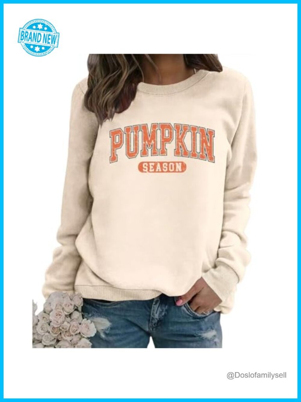 Pumpkin Season Sweatshirt Women Graphic Halloween Crewneck Pullover